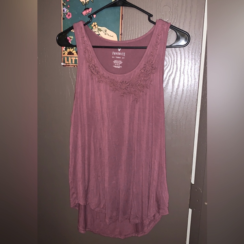 American Eagle Outfittets Tanktop. Size Medium. Color - maroon/brown.
